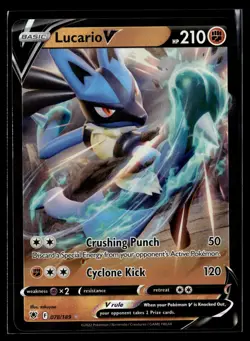 Pokemon TCG SWSH10: Astral Radiance #078/189 Lucario V - Image 1
