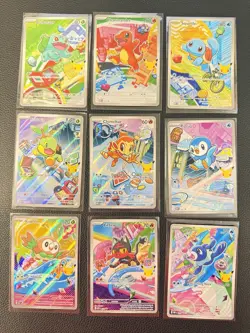 Pokemon First Partner Illustration Series 1 Promo 30th Anniversary Complete SET - Image 1