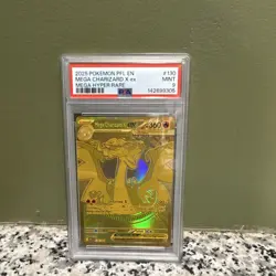 Pokemon Mega Charizard X EX 130/094 PSA 9 Mega Hyper Rare Holo Phantasmal Flames - Image 1