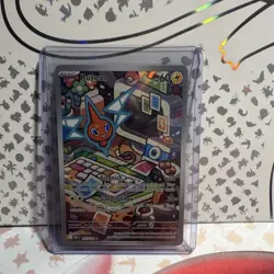 Pokemon Rotom 192/182 Surging Sparks Illustration Rare Full Art Holo 60 HP Basic - Image 1