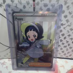 Pokemon Poppy 220/197 SV03 Obsidian Flames Trainer Supporter Full Art Rare Holo - Image 1