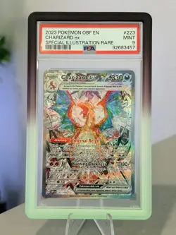 PSA 9 MINT Charizard ex Special Illustration Rare 2023 Pokemon Obsidian Flames - Image 1