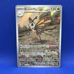 Nintendo Pokemon TCG Beautifly 219/217 Illustration Rare Holo Stage 2 130 HP - Image 1