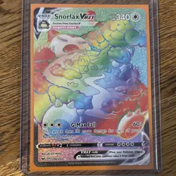 Pokemon Snorlax VMAX 206/202 Swsh01 Sword & Shield Secret Rainbow Rare Holo - Image 1