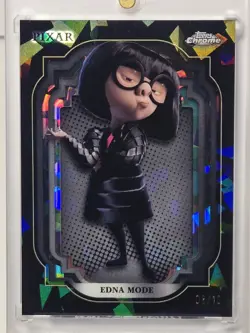 2024 TOPPS CHROME SAPPHIRE DISNEY EDNA MODE BLACK /10 - Image 1