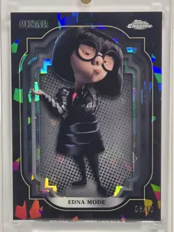 2024 TOPPS CHROME SAPPHIRE DISNEY EDNA MODE BLACK /10 - Image 2