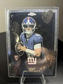 2025 Topps Chrome Jaxon Dart #F15-23 Fortune 15 RC New York Giants - Image 1
