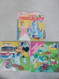 Vintage Disney Books Cinderella's Castle - Image 1