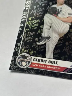 2025 Topps All Star Game #11 Gerrit Cole Black Foil #02/10 New York Yankees - Image 2