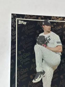 2025 Topps All Star Game #11 Gerrit Cole Black Foil #02/10 New York Yankees - Image 3