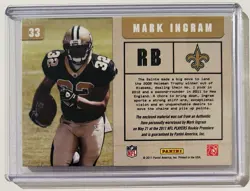 Mark Ingram 2011 Absolute War Room Jersey RC New Orleans Saints Alabama #33 - Image 2