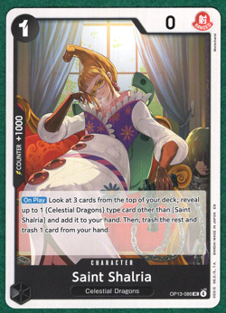 Saint Shalria - Carrying On His Will OP13-086 - One Piece CCG Card - Image 1
