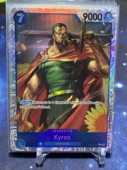 Kyros OP10-046 SR One Piece TCG Royal Blood NM - English Blue Super Rare - Image 1