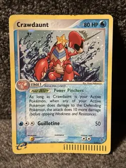 Crawdaunt 3/97 Dragon Holo Rare 2003 E Series Pokemon Card DMG - Image 1
