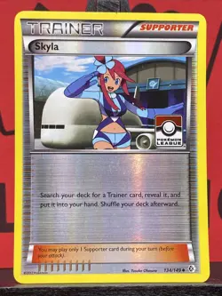 Skyla 134/149 Boundaries Crossed League STAMP 2012 LP Pokemon Card - Image 3