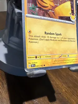 Pokemon Pikachu Promo Card 051/162 2026 Pokemon day Holo 70 HP Basic Random Spar - Image 4