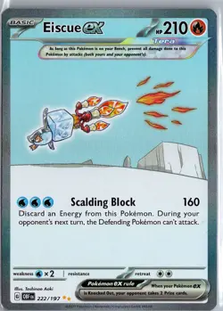 Eiscue ex - 222/197 - Paldea Evolved - Pokemon Card - Tera - LP - Image 1