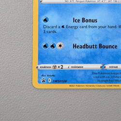 Pokemon TCG Card - Eiscue SWSH128 Cosmos Holo | Sword & Shield Promos (2021) *LP - Image 5