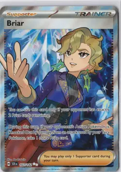 Briar 163/142 SCR Stellar Crown Full Art Trainer Pokemon Card NM - Image 1