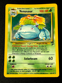 Venusaur 15/102 Holo Base Set 2 MP/HP Pokemon Card - Image 1