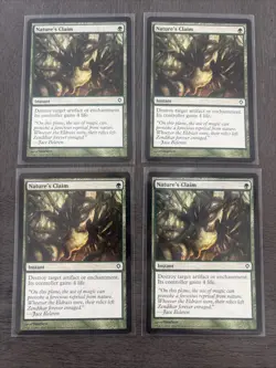 4x Nature's Claim Worldwake NM Magic The Gathering MTG Tcg Playset X4 4 - Image 1