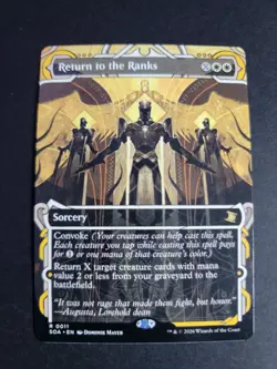 Return to the Ranks Rare MTG Secrets of Strixhaven Mythical Archives - Image 1