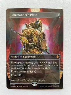 MTG Commander's Plate BORDERLESS FOIL 0135 TMC - Image 1