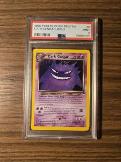 2002 POKEMON NEO DESTINY #6 DARK GENGAR-HOLO PSA 9. LOW POP!!!!!! - Image 1