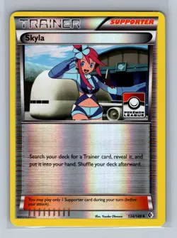 Pokemon Card - Skyla 134/149 - League Promo - Reverse Holo - Image 1