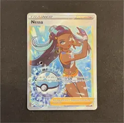 Pokemon Nessa TG27/TG30 Trainer Gallery Full Art Lost Origin NM - Image 1