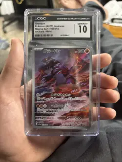Pokemon Groudon Raging Surf 069/062 Art Rare Holo Japanese CGC 10 GEM MINT 2023 - Image 1