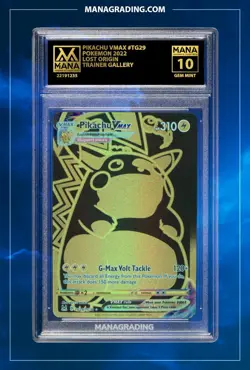 POKEMON PIKACHU VMAX #TG29 LOST ORIGIN MANA 10 PSA STACKABLE - Image 1