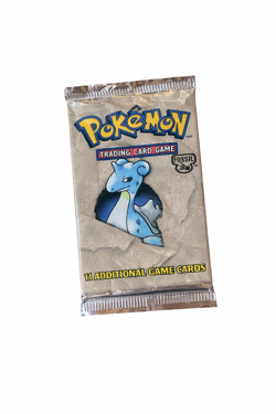 POKEMON FOSSIL BOOSTER PACK LAPRAS SEALED WOTC 1999 - Image 1