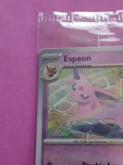 SEALED Pokemon Scarlet & Violet Espeon 086/197 Best Buy Promo Reverse Holo - Image 2