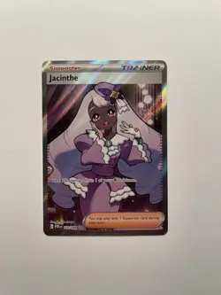 Pokemon TCG Jacinthe 110/088 Paradox Rift Ultra Rare Full Art Holo Trainer - Image 1
