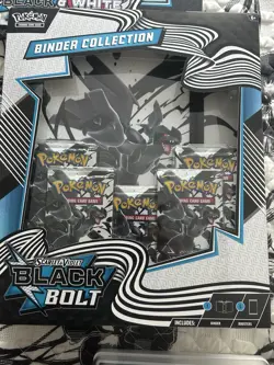 Pokemon TCG: Scarlet & Violet Black Bolt Binder Collection Box Sealed Brand New! - Image 2