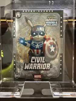 Civil Warrior Silver Foil 2025 Pokemon Pikachu Heroes & Villains CollectibleCard - Image 1