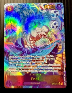 One Piece TCG OP15-118 Enel SEC Alt Art English Near Mint - Image 1