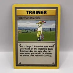 Pokemon Breeder Card 76/102 Base Set Rare Vintage 1999 WOTC Trainer - Image 1