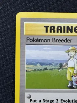 Pokemon TCG Pokemon Breeder 76/102 Trainer Base Set Card Lightly Played - Image 2