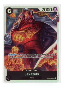 Sakazuki OP02-099 SR One Piece Paramount War Card English NM - Image 1