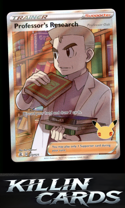 Professor's Research (Full Art) 024/025 Pokemon Ultra Rare Celebrations Card NM - Image 1