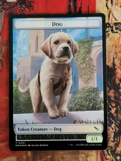 MTG Card : Thopter #20 - Dog #01 TOKEN (Murders Karlov Manor) FOIL - Image 2