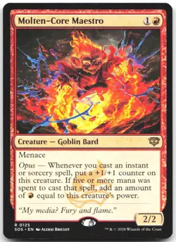 Molten-Core Maestro 125 Rare Secrets of Strixhaven Magic: The Gathering NM - Image 1