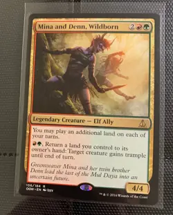 Mina and Denn, Wildborn RARE Oath of the Gatewatch - MTG Magic Card - NM - Image 1
