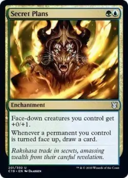 4 x Secret Plans (201/302) - Commander 2019 - Uncommon - Image 1