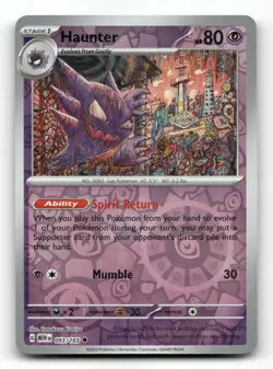 Haunter 093/165 - 151 Reverse Holo - Pokemon Card NM/M - Image 1
