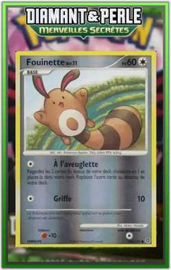 Fouinette Reverse - DP03:Merveilles Secretes - 104/132 - Carte Pokemon Francaise - Image 1