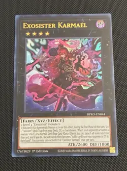 Yugioh! Exosister Karmael (UR) BPRO-EN044 Ultra Rare 1st Ed Near Mint NM - Image 1