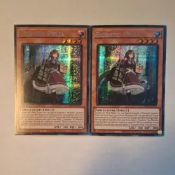 Yu-Gi-Oh! Konami Exosister Stella Spellcaster Effect Holo 1st Edition x2 - Image 1